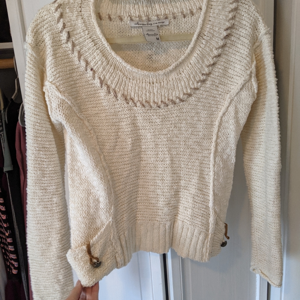 American Rag cream sweater